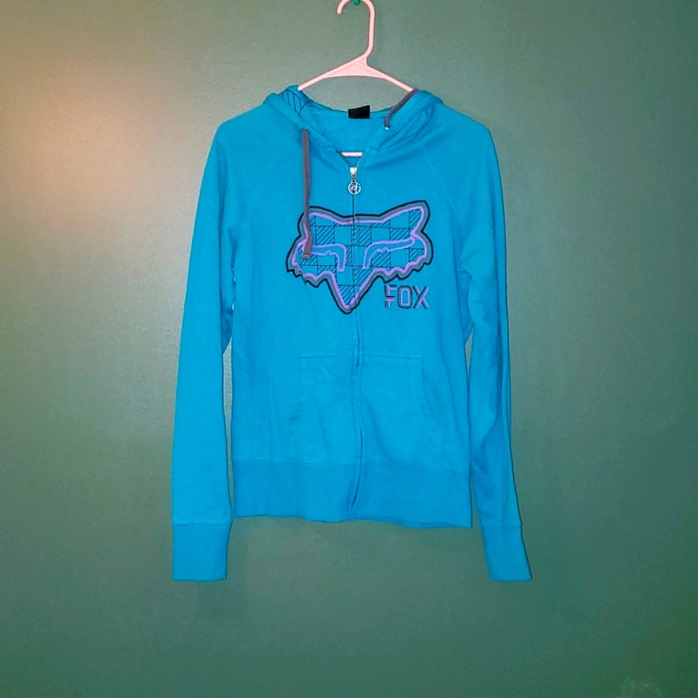 Beautiful fox zip up hoodie